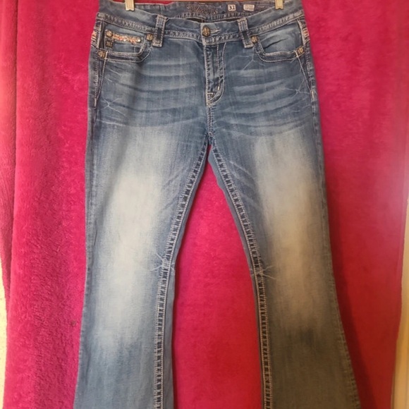 Miss Me Dark Blue Denim Jeans - Picture 1 of 6